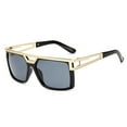 thumbnail image 2 of Jumpingount Gafas de sol Mujer Accesorio Moda Marco cuadrado Gafas Cómodas Gafas de alta definición para conducir Negro-gris Type3 NO3, 2 of 6