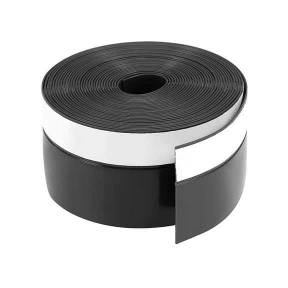 Uxcell Self Adhesive Weather Stripping Frameless Door Bottom Seal for Doors Black 45mm x 16.4ft