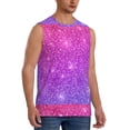 thumbnail image 2 of Disketp Pink Purple Glitter Sleeveless Tshirts For Men, Muscle Shirts For Men Dry Fit Tank Top-3x-Large, 2 of 8