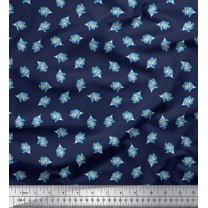 Soimoi Cotton Jersey Fabric Fish Shirting Print Fabric by Yard 58 Inch Wide
