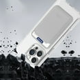 thumbnail image 6 of 2 in 1 Wallet Case for iPhone 12 Pro / 12 6.1", Compatible with Magsafe Clear Shockproof Magnetic Phone Case with Card Holder Bumper Anti-Yellowing Cover for iPhone 12 Pro / 12, White, 6 of 7