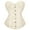 Beige, variant on Womens Bustier Corset Top Overbust Corset For Women Lace Up Corset Tops For Women Black XS