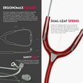 thumbnail image 6 of MDF® MD One® Epoch Lightweight Titanium Stethoscope - Burgundy (MDF777DT-17), 6 of 10