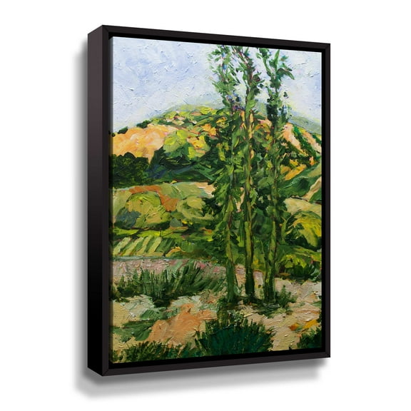 Artwall Top of the Hill, Gallery Wrapped Floater-framed Canvas by Allan Friedlander