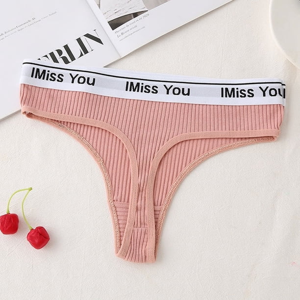 Ropa interior sexy de mujer de cintura baja, ropa interior de algodón para mujer, tanga para mujer, pantalones T sin costuras para mujer