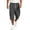 Black, variant on Men's Plaid Capri Cargo Pants Daily Street Check Pattern Breathable Woven Fabric Big Side Cargo Pockets Athletic Cropped Shorts Yellow M