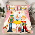 thumbnail image 2 of Homewish Pink Ballet Princess Twin Sheet Sets for Kids, Royal Nutcracker Guard Twin Fitted Sheet, Dreamy Fairy Tale Flat Sheet, Nutcracker Super Cozy Room Decor, 3pcs, 2 of 7