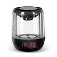 thumbnail image 4 of stanreset Haut-Parleur Bluetooth Portable Haut-Parleur Stéréo Sans Fil avec Lumière LED Colorée et Emplacement pour Horloge, 4 of 6