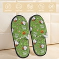 thumbnail image 2 of House Slippers for Women Men - halloween gnome green Lightweight House Shoes Fuzzy Slippers, Soft Slip-On Cozy House Slippers for Woman Indoor Outdoor, 2 of 7