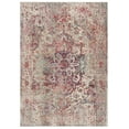 thumbnail image 2 of SAFAVIEH Valencia Autumn Distressed Oriental Polyester Area Rug, Grey/Red, 5'1" x 7'6", 2 of 7
