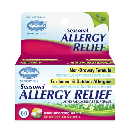 Hyland's Seasonal Allergy Relief 60 Tabs (Best Home Remedies For Seasonal Allergies)