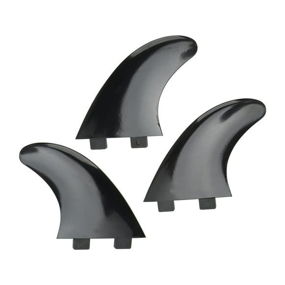 PVC Surfboard Fins,3Pcs Surfboard Fins PVC Tri Fin Set Board Fin User-Friendly Design