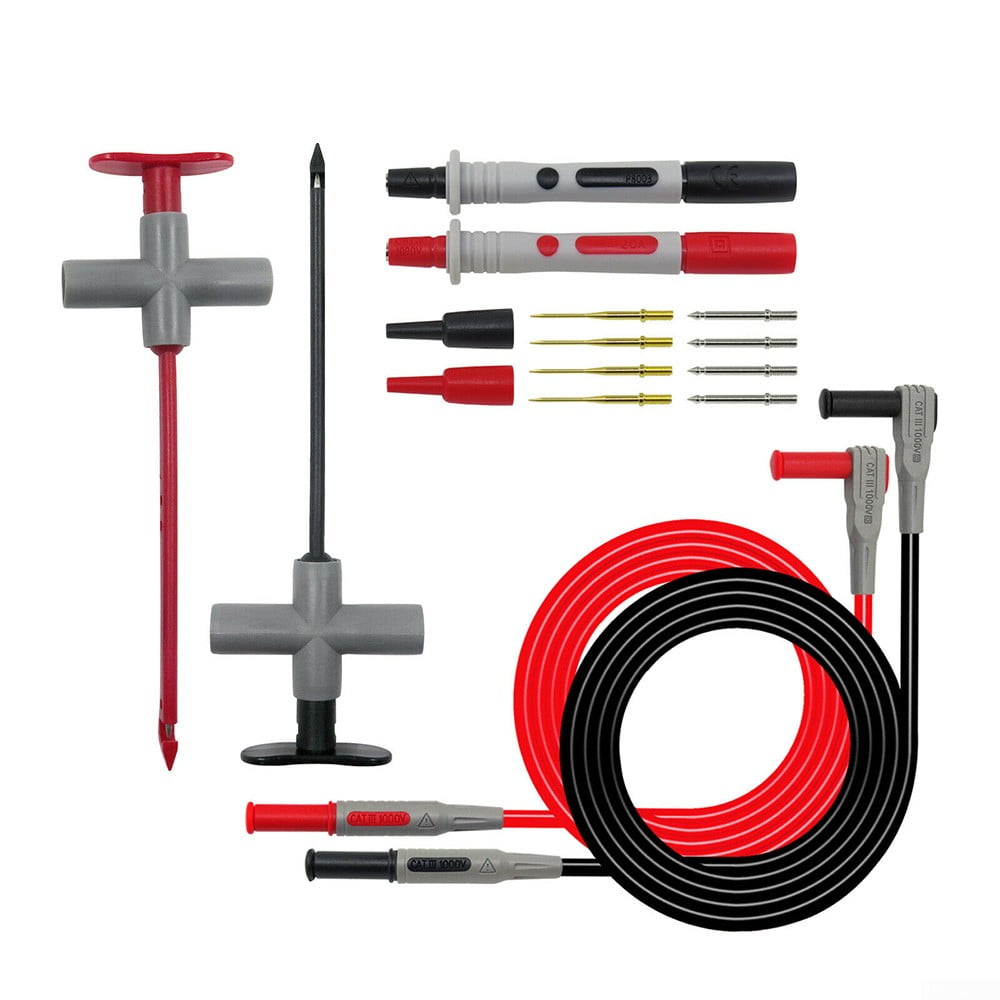 4mm Automotive Multimeter Test Lead Kit Power Probe Wire-Piercing Tool IY W1O2 