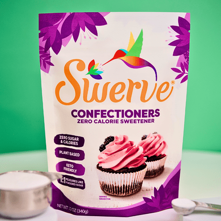 Swerve Ultimate Sugar Replacement Sweetener, Confectioners Sugar Substitute, Zero Calorie, Keto Friendly, Zero Sugar, Non-Glycemic, 12oz