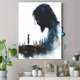 thumbnail image 4 of Qisvanset 12x16 Inch David and Goliath Bible Canvas Wall Art, Minimalist Watercolor Scripture Faith Home Gift, 4 of 8