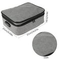 thumbnail image 2 of PENGXIANG Fireproof Document Bag Large Capacity Gray Certificate Organizer Premium and Portable File Passport Storage Container for Home Travel Business Style One, 2 of 7