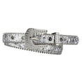 thumbnail image 1 of Cinturón de mujer con diamantes de imitación y hebilla de metal moderno, brillante, decorativo, Y2K. Plata, 1 of 9