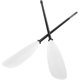 thumbnail image 4 of Remos de pie de fibra de vidrio ajustables de doble extremo para surfear Kayak bote inflable blanco 215-225cm, 4 of 10