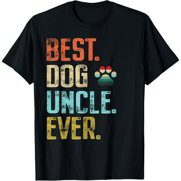 Mens Best Dog Uncle Ever Vintage Dog LoverT-Shirt