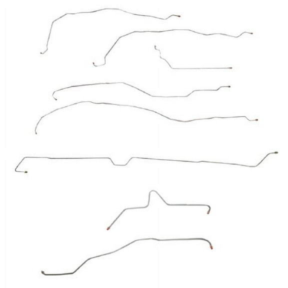 2002-06 Chevrolet Trailblazer Complete Brake Line Kit; SUV; Steel CBK0256OM