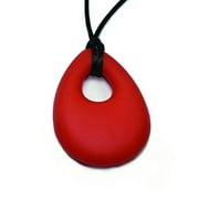 Chewable Oval Pendant - Buddy Buds Red Hot