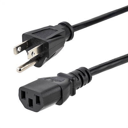 UPC: 0065030805056 | StarTech.com 10ft (3m) Computer Power Cord NEMA 5-15P to C13 10A 125V 18AWG Black Replacement AC Power Cord Printer Power Cord PC Power Supply Cable Monitor Power Cable – UL Listed
