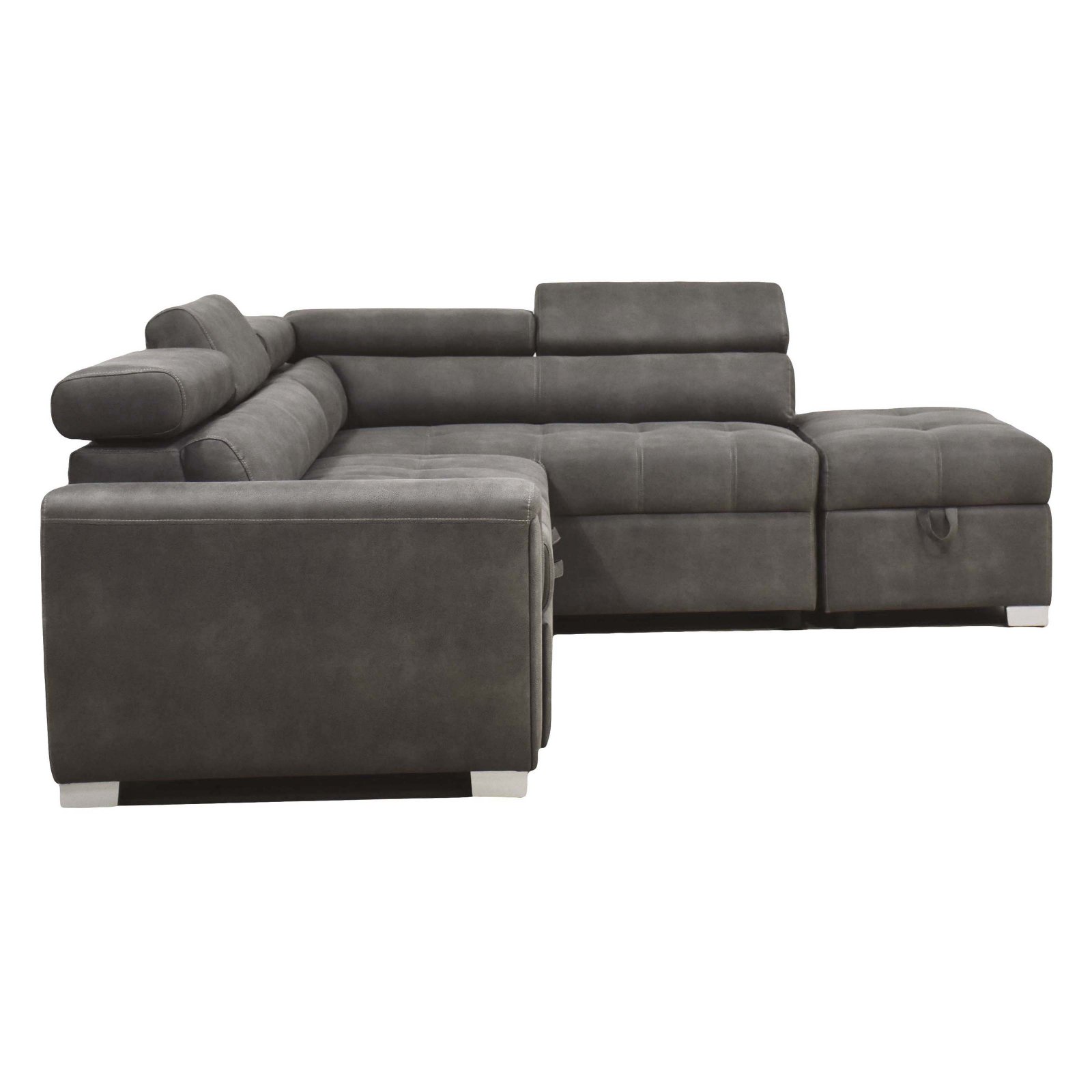 Acme Furniture Thelma Sectional Sofa With Sleeper And Ottoman - Walmart.com