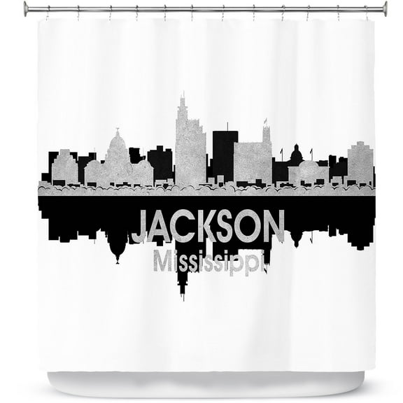 Shower Curtains 70" x 93" from DiaNoche Designs by Angelina Vick - City IV Jackson Mississippi