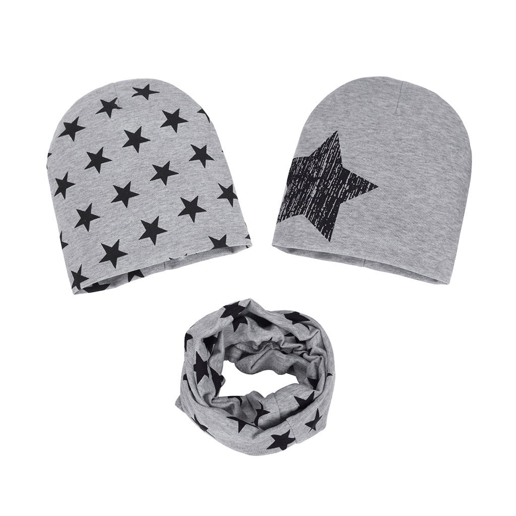 2021 3PC Toddler Baby Autumn Winter Hat 