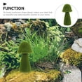 thumbnail image 2 of GOOHOCHY Mini Simulated Mushroom Decoration Flocking Material 38X18CM Green, 2 of 8