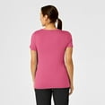 thumbnail image 2 of Wink Knits and Layers Women's Silky Knit Short Sleeve Tee, Papaya, 2X, 2 of 7