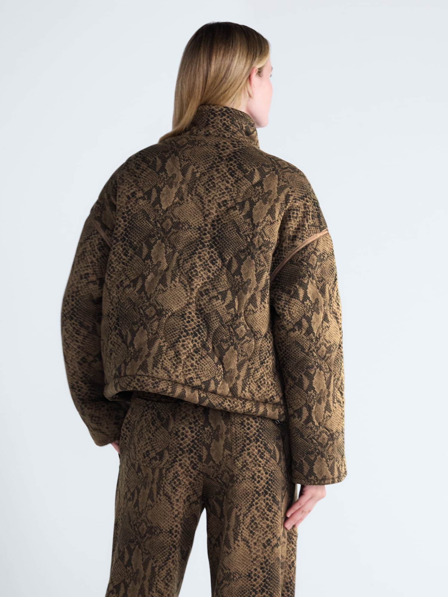 Scoop Women's and Women's Plus Scubaknit Quilted Jacket, Sizes XS-4X