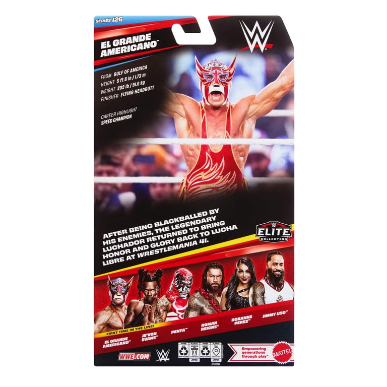 WWE Elite El Grande Americano Action Figure, Series #126, 6-inch