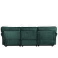 thumbnail image 3 of Dtwnek 94" Corduroy Sofa Couch with Wood Frame, 3 Seater Loveseat Sofa for Living Room, Bedroom, Apartment, Office, Dark Green, 3 of 9