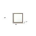 thumbnail image 2 of 40" Square Wood Framed Accent Mirror, 2 of 5
