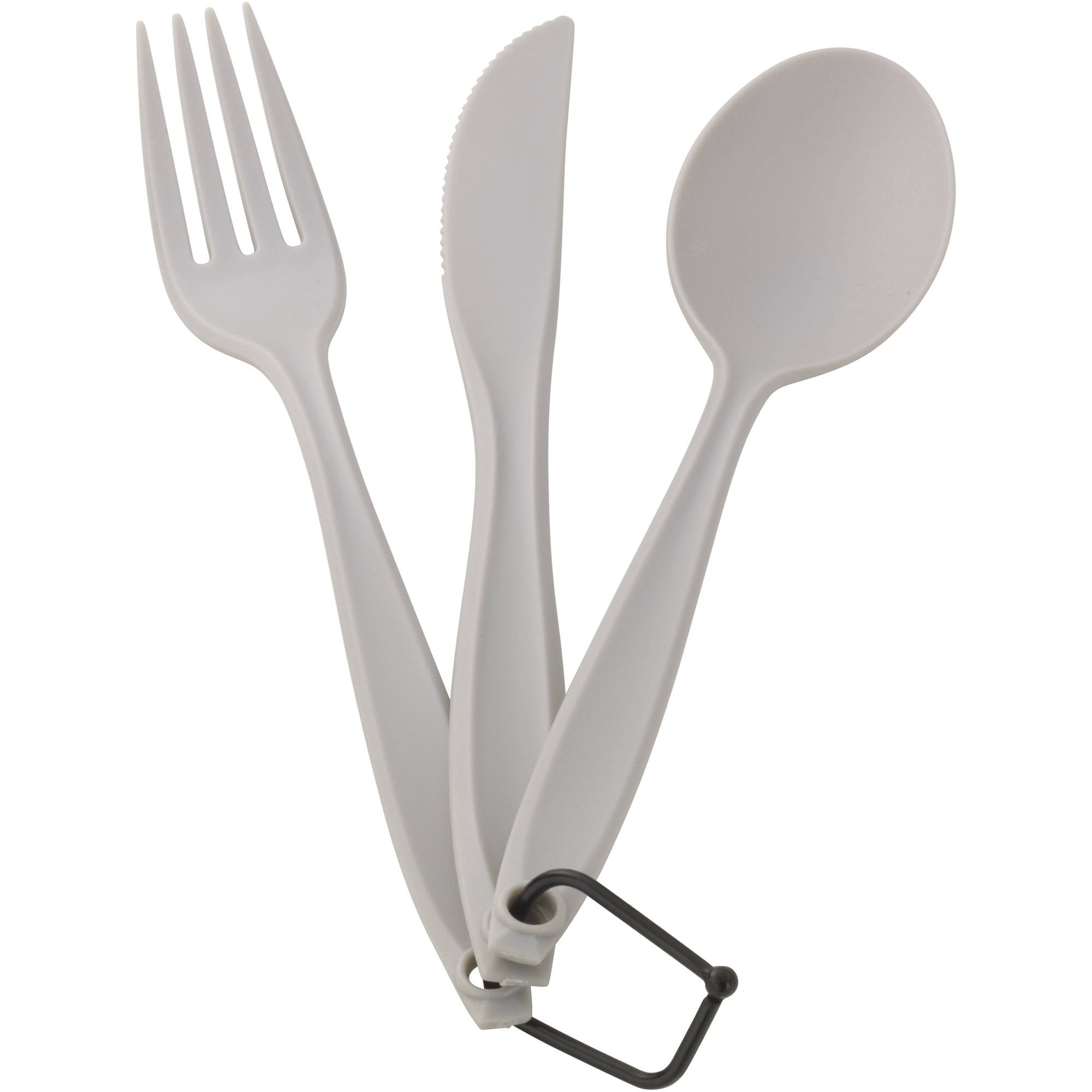 Ozark Trail 3-piece Sturdy Polystyrene Spoon, Fork and Knife Set