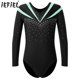 thumbnail image 2 of Traje de baño para gimnasia artística para niñas, mono de Ballet, patinaje artístico clásico, traje ajustado para danza y Ballet, 2 of 5