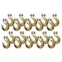 Mytee Products (20 Pack) 3/8" Clevis Slip Hook - 6,600 LBS WLL Heavy Duty Grade 70 Tow Chain Hook for Truck Trailer Tie Down