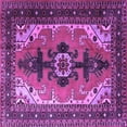 thumbnail image 1 of Ahgly Company Indoor Square Persian Purple Traditional Area Rugs, 6' Square, 1 of 4
