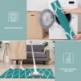 thumbnail image 6 of Teal Geometric Quatrefoil Pattern Kitchen Rugs Sets Of 3,Kitchen Runner Rugs Non Skid Washable,Decorative Kitchen Floor Mats for Kitchen,Sink,Laundry,17"x30"+ 17"x47" + 17"x59", 6 of 6
