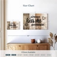 thumbnail image 4 of Elephant Stock Kiss Me Goodnight Typography Wall Sign Wall Art - Horizontal Canvas Wall Art - Living Room Wall Decor - Wall Signs Canvas - Black And Beige Decor - 12" x 8", 4 of 8
