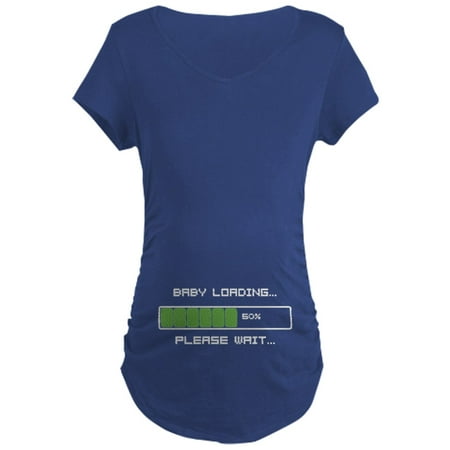 

CafePress - Baby Loading Please Wait Funny Maternity T Shirt - Maternity Dark T-Shirt