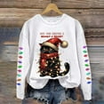 thumbnail image 4 of Christmas Sweatshirts for Women 2025 Long Sleeve Crewneck Funny Cute Black Cat Graphic Sweatshirt Pullover Tops, 4 of 5