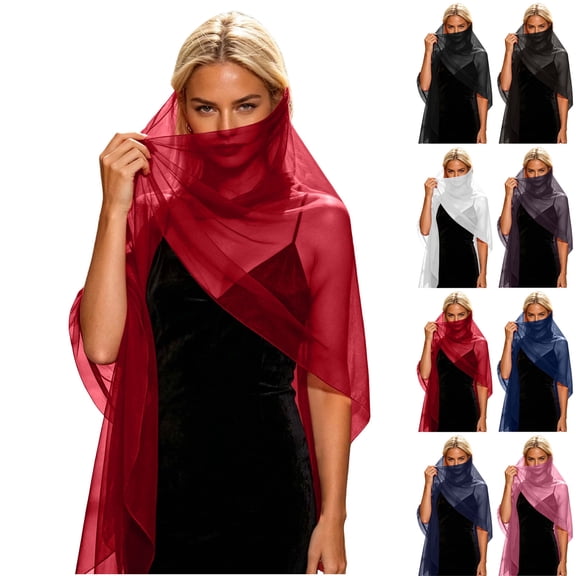 Premium Solid Chiffon Scarf Lightweight Evening Shawl for Wedding, Prom & Dressy Occasions