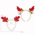 thumbnail image 6 of AYYUFE Head Hoop Non-slip High Elasticity Elk Ear Smooth Edge Christmas Headband Headwear for Party, 6 of 8