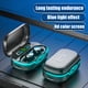 thumbnail image 5 of Auriculares con conducción ósea Bluetooth inalámbricos, tipo no intracanal, deportivos con pantalla digital, ultra larga duración blanca u12, 5 of 9