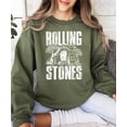 thumbnail image 3 of Funny He Is Risen Easter Unisex Sweatshirt - Christian Empty Tomb Graphic Crewneck Army Green Sweatshirt Adult Large, 3 of 7