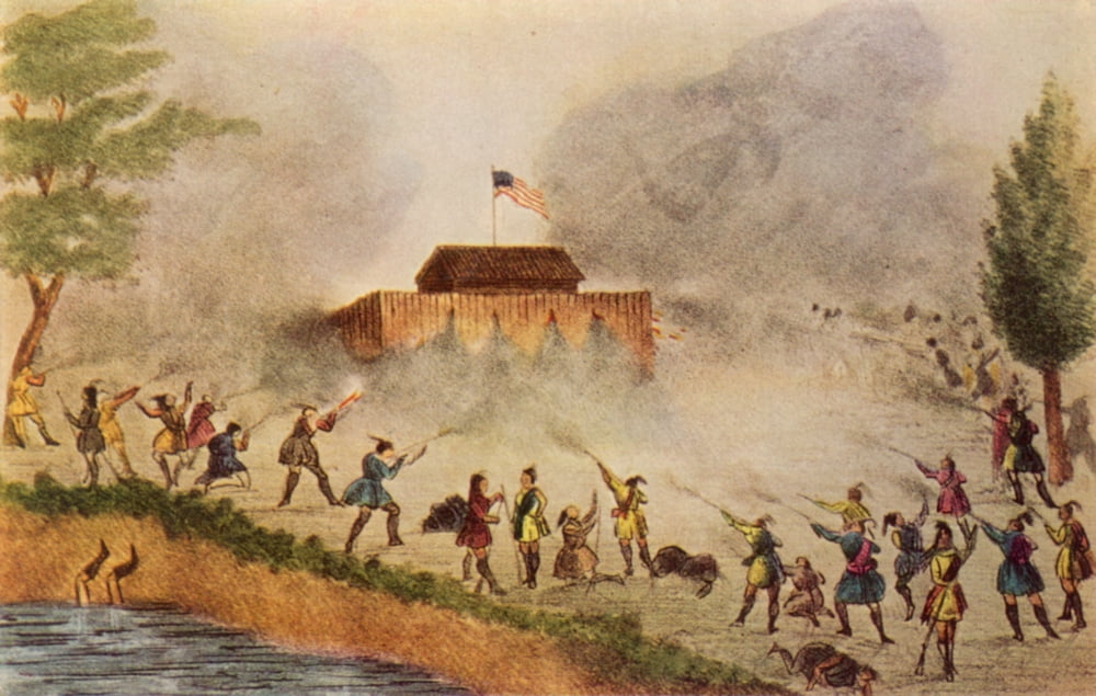 Florida Seminole War 1837. /Na Seminole Native American Attack On A