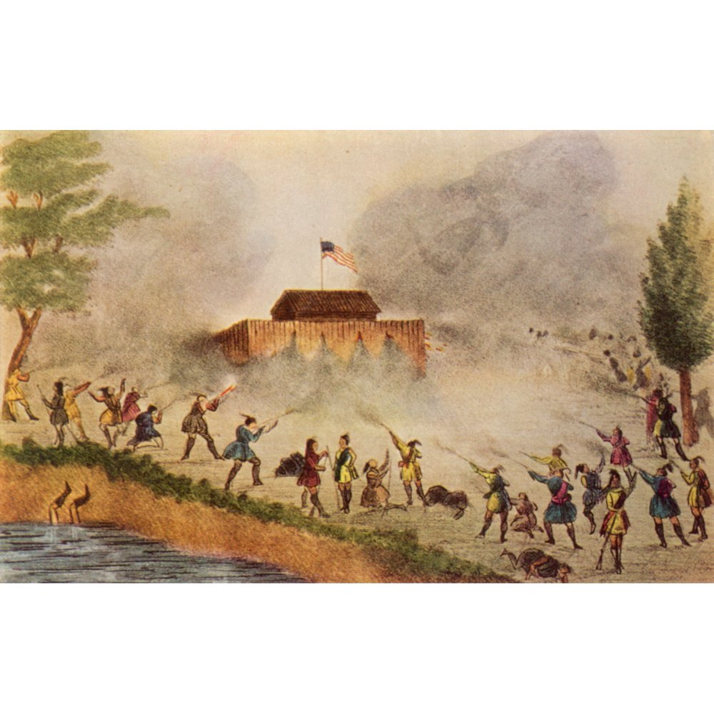 Florida Seminole War 1837. /Na Seminole Native American Attack On A