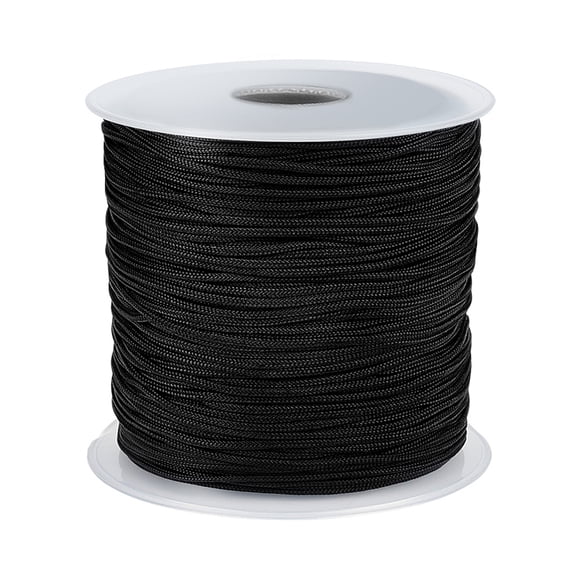 150 Yards Black Nylon String 1.5mm Jewelry Beading Thread Bracelet String Wind Chime Cord Blinds Lift Shade Cord DIY